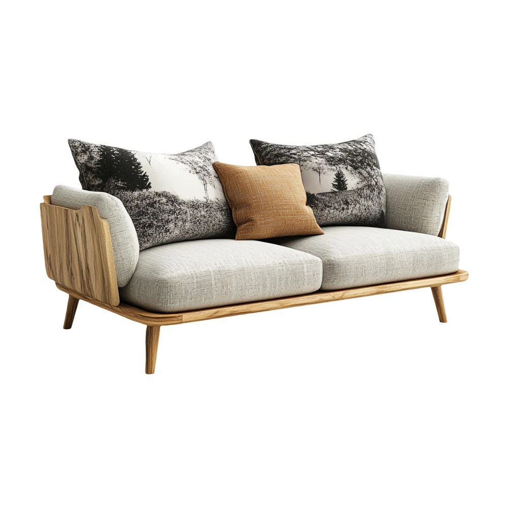 Modern Luxury Sofa with Pillows