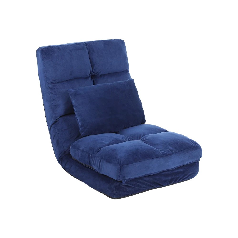 Urnodel Indoor Chaise Lounge Sofa, Floor Chair with Back