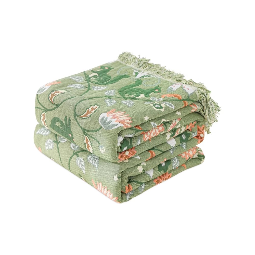 Boho Throw Blanket for Bed 100% Cotton Ultra Soft